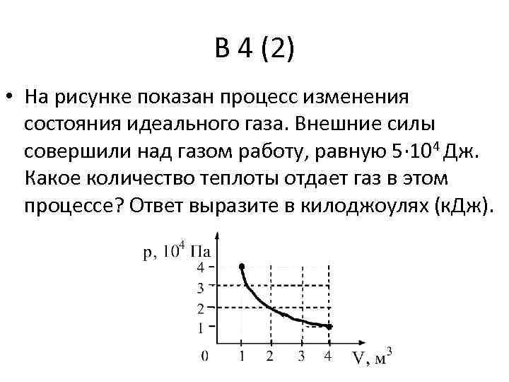 На рисунке показано изменение состояния идеального газа в количестве 4