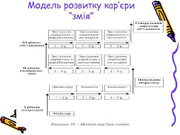 Модель розвитку кар’єри “змія” 
