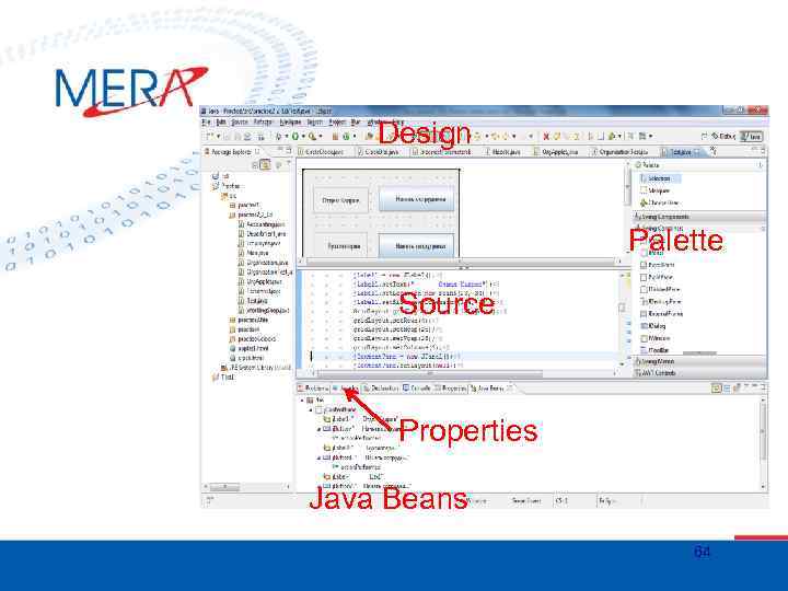 Design Palette Source Properties Java Beans 64 