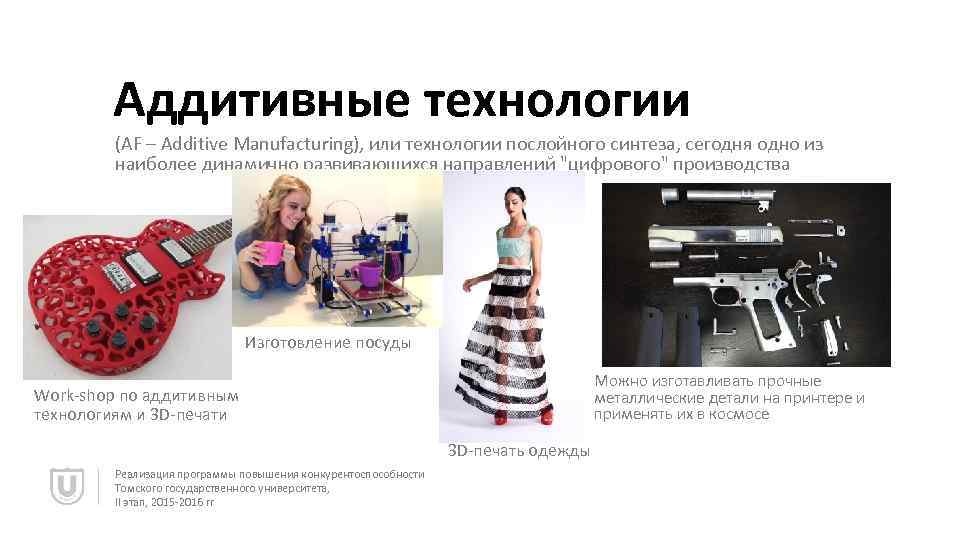 Аддитивные технологии (AF – Additive Manufacturing), или технологии послойного синтеза, сегодня одно из наиболее