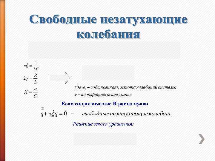 Незатухающие гармонические колебания