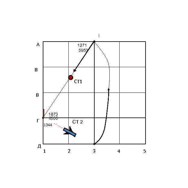 l А 1271 5953 В СТ 1 В Г Д 1873 6555 СТ 2