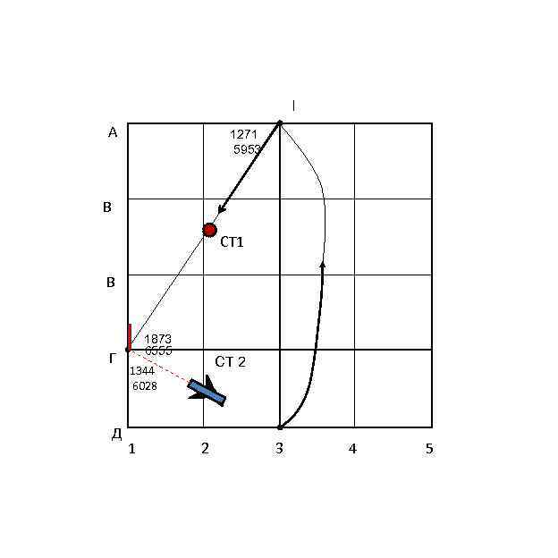l А 1271 5953 В СТ 1 В Г Д 1873 6555 СТ 2