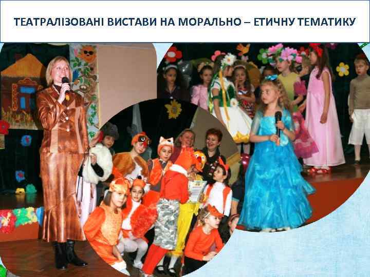 ТЕАТРАЛІЗОВАНІ ВИСТАВИ НА МОРАЛЬНО – ЕТИЧНУ ТЕМАТИКУ 