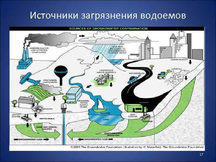 Источники загрязнения водоемов