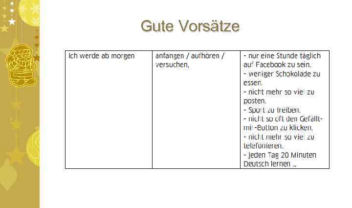 Gute Vorsätze 