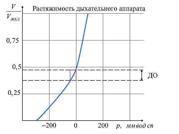 Растяжимость дыхательного аппарата ДО 