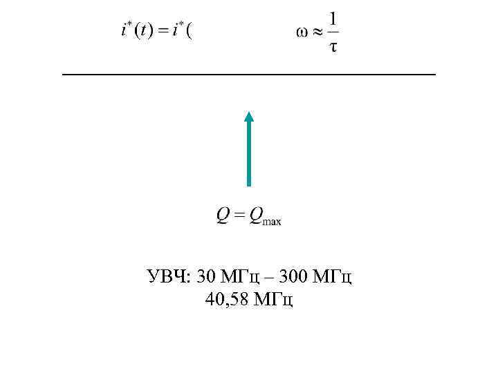 УВЧ: 30 МГц – 300 МГц 40, 58 МГц 