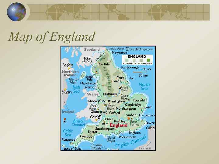 Map of England 