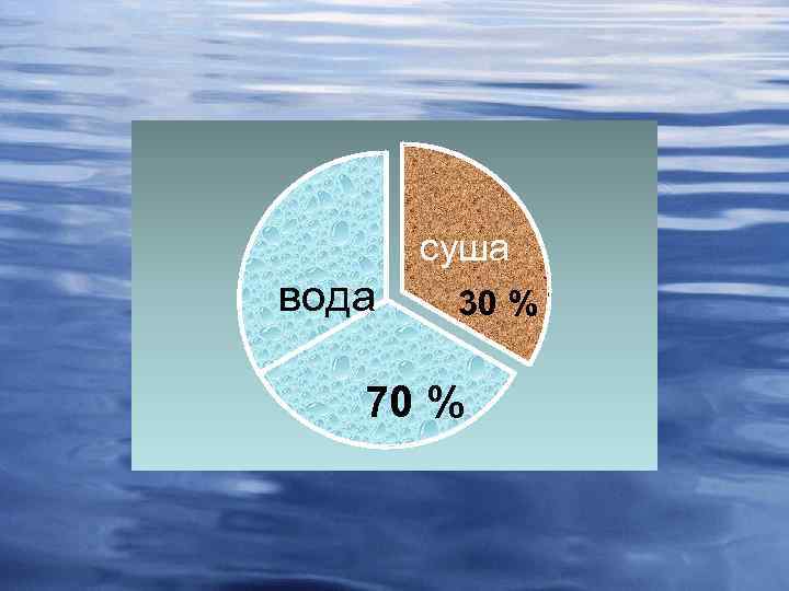 Процент суши и воды