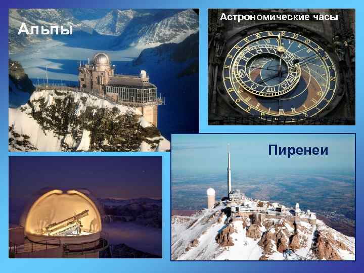 Альпы Астрономические часы Пиренеи 