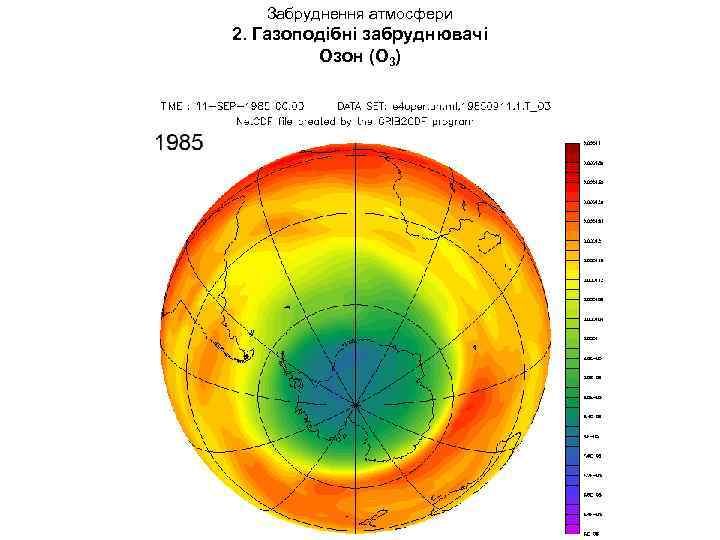 Забруднення атмосфери 2. Газоподібні забруднювачі Озон (O 3) 