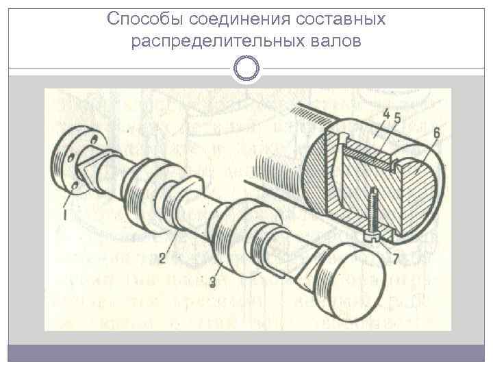 Способы соединения составных распределительных валов 