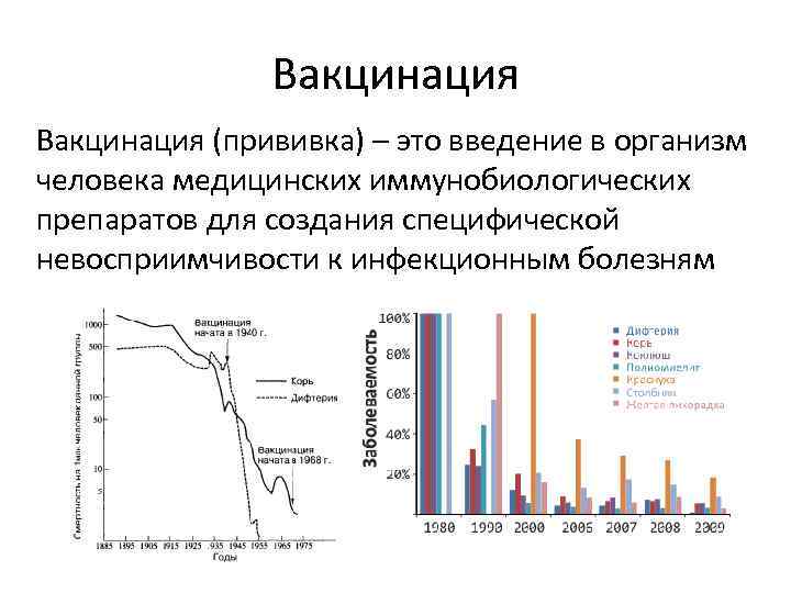 Вакцинация (прививка) – это введение в организм человека медицинских иммунобиологических препаратов для создания специфической