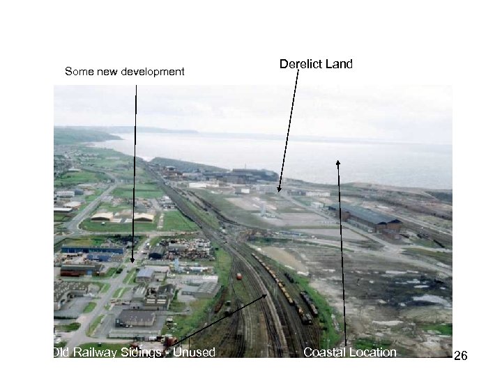 Some new development Old Railway Sidings - Unused Derelict Land Coastal Location 26 