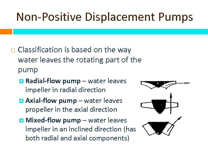 non positive displacement pump