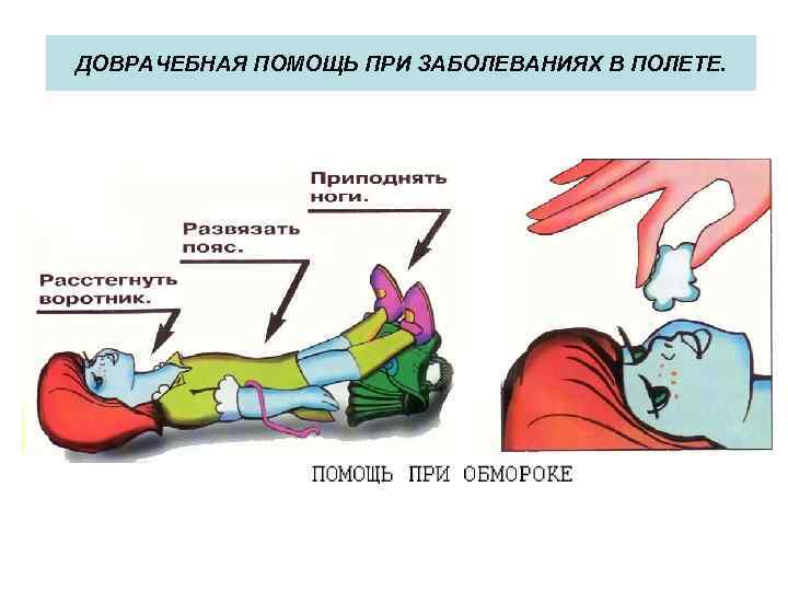 ДОВРАЧЕБНАЯ ПОМОЩЬ ПРИ ЗАБОЛЕВАНИЯХ В ПОЛЕТЕ. 
