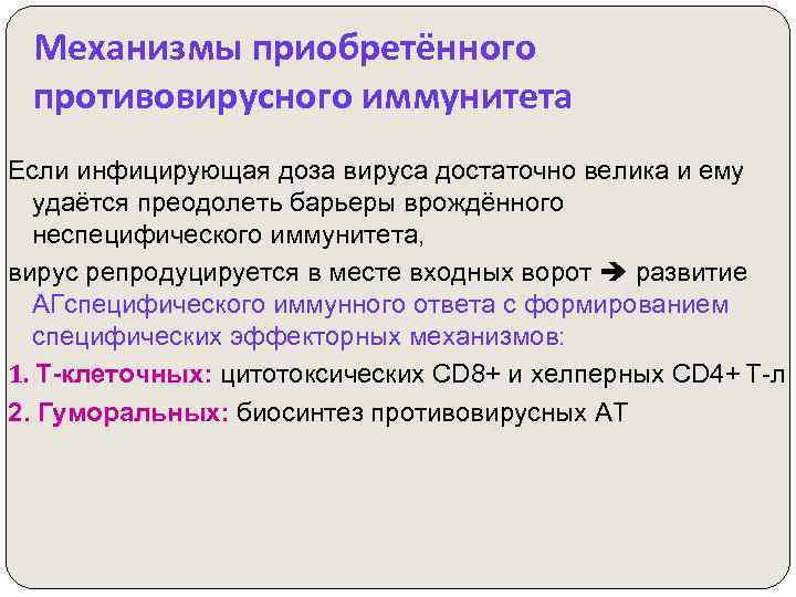 Барьеры врожденного иммунитета. Механизмы противовирусного иммунитета.