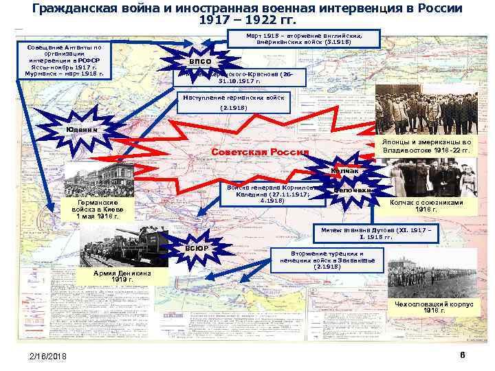 Гражданская война и иностранная военная интервенция в России 1917 – 1922 гг. Совещание Антанты