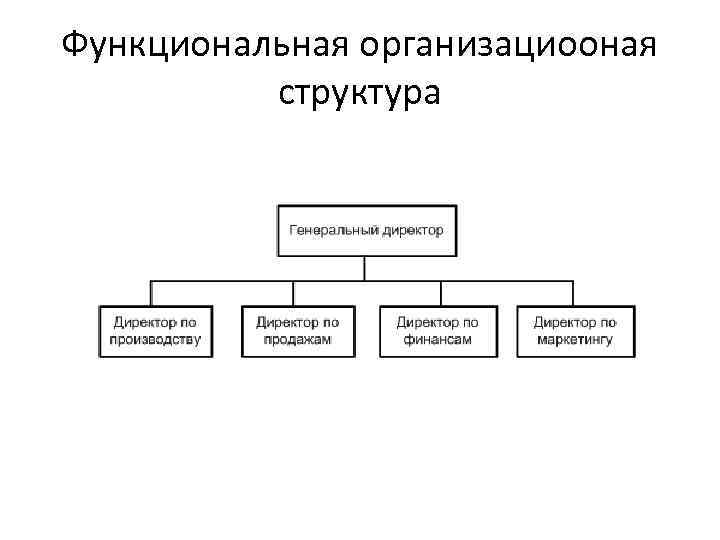 Функциональная организациооная структура 