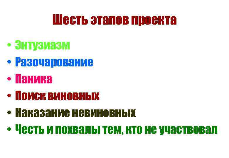 Наказание виновных. Наказание невиновных награждение непричастных. Шесть этапов проекта. Стадии проекта награждение непричастных. Наградить непричастных наказать невиновных.