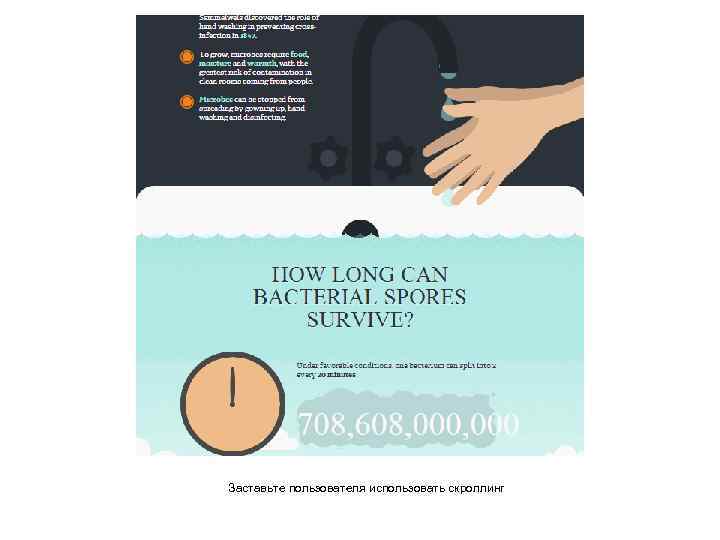 Заставьте пользователя использовать скроллинг 