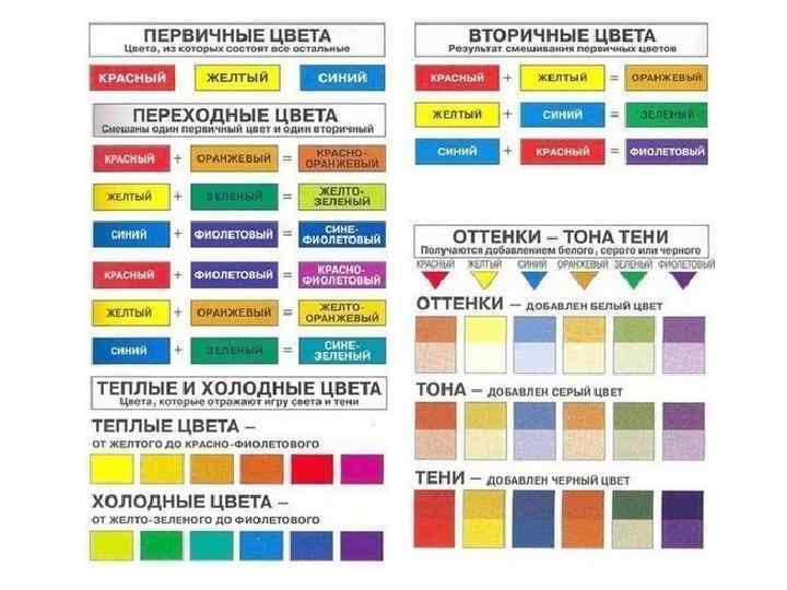 Колористика цветов в интерьере