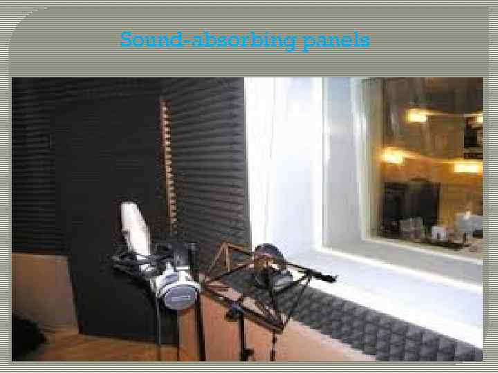 Sound-absorbing panels 