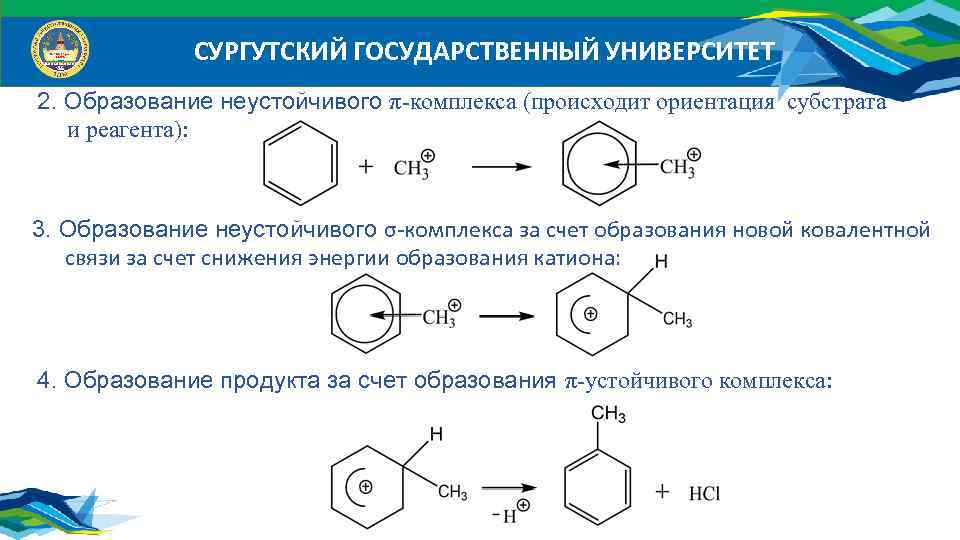 Реагент 3. Образование реагентов. 2. Механизм образования реагентов. Образование π-комплекса. Субстрат и реагент.