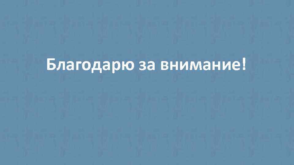 Благодарю за внимание! 