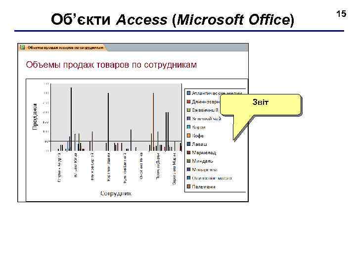 Об’єкти Access (Microsoft Office) Звіт 15 