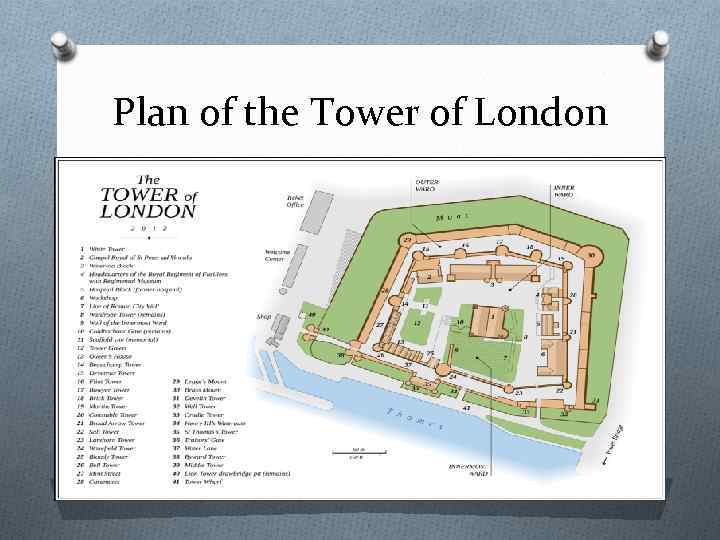 Plan of the Tower of London 
