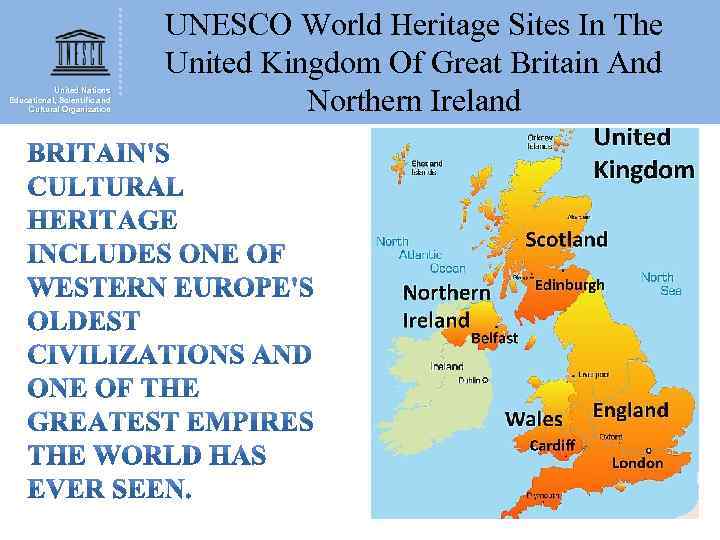 United Nations Educational, Scientific and Cultural Organization UNESCO World Heritage Sites In The United