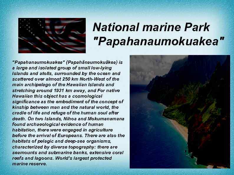 National marine Park 