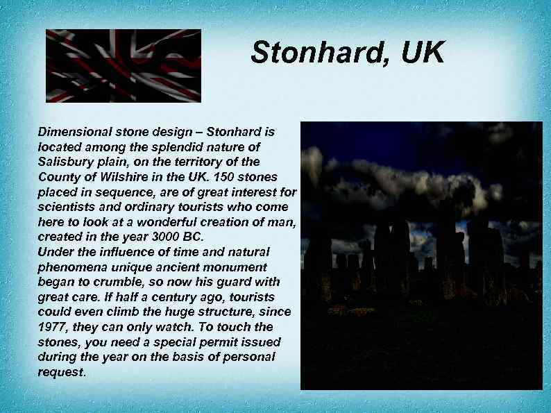 Stonhard, UK Dimensional stone design – Stonhard is located among the splendid nature of