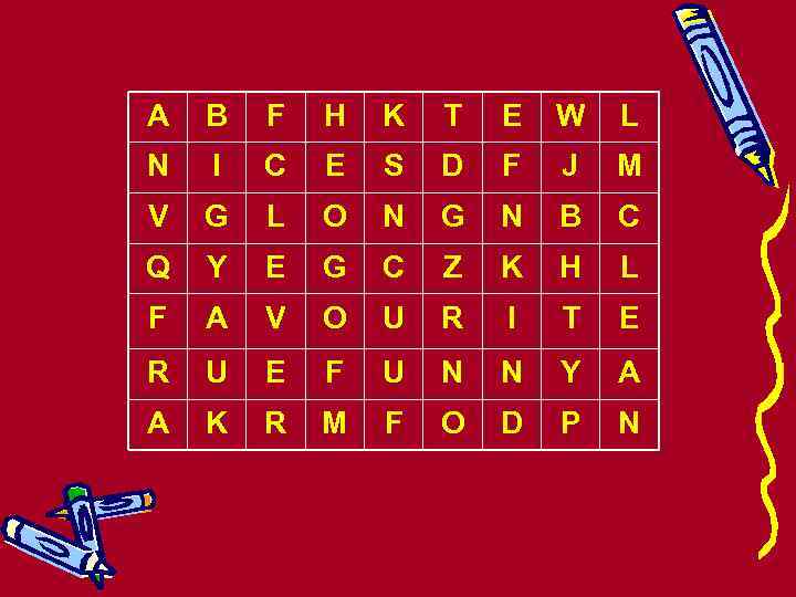 A B F H K T E W L N I C E S