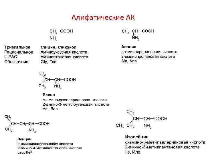 Алифатические АК 