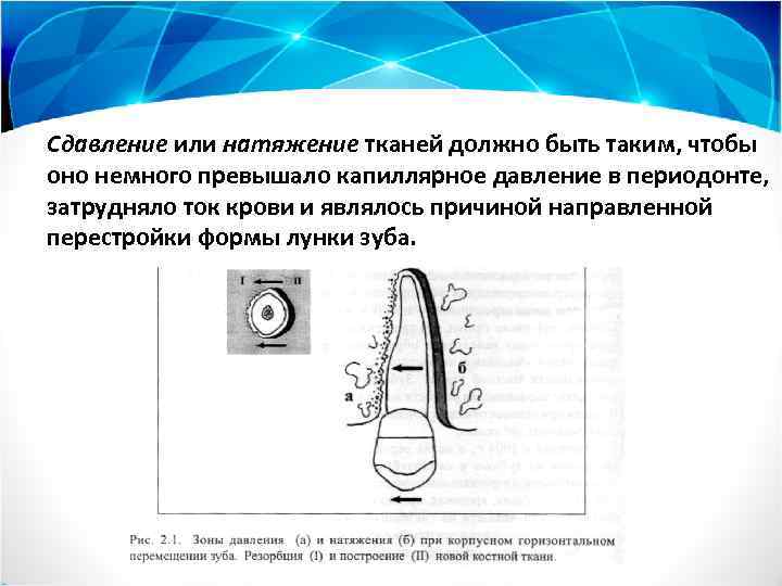 Сдавление или натяжение тканей должно быть таким, чтобы оно немного превышало капиллярное давление в
