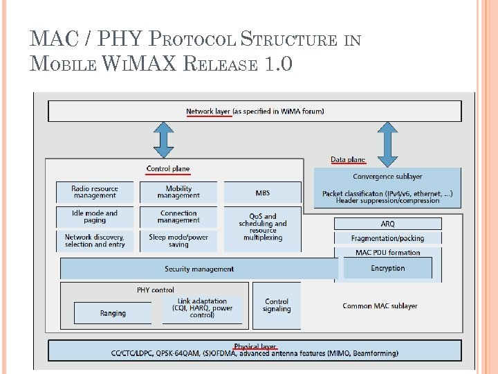 MAC / PHY PROTOCOL STRUCTURE IN MOBILE WIMAX RELEASE 1. 0 