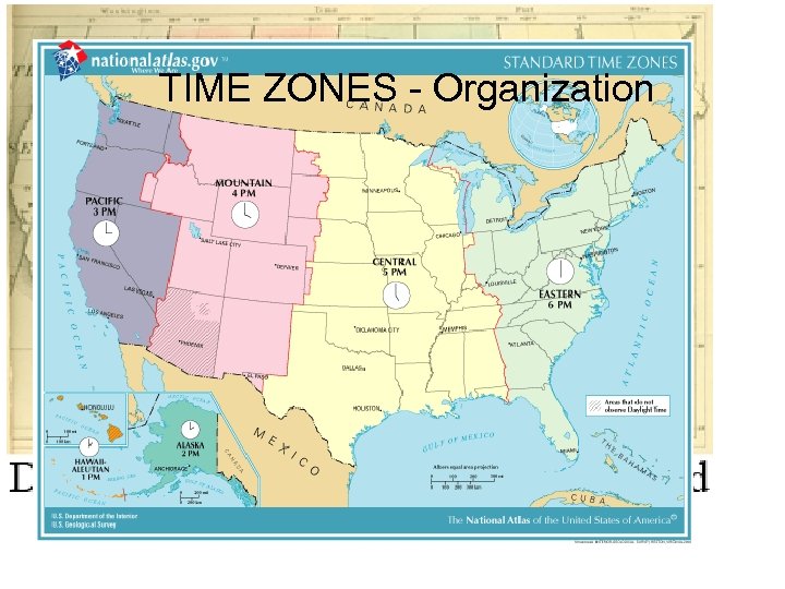 TIME ZONES - Organization 