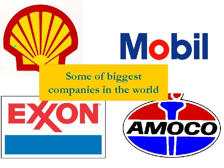  • Some of biggest companies in the world 