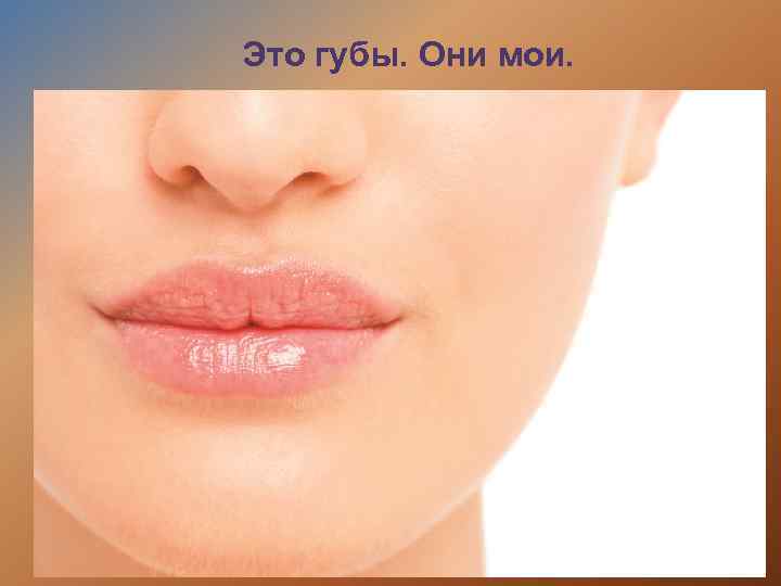 Это губы. Они мои. 