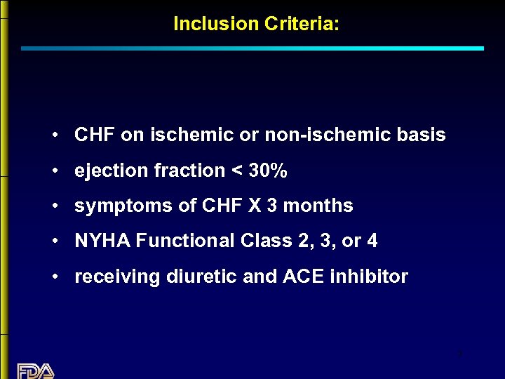 Inclusion Criteria: • CHF on ischemic or non-ischemic basis • ejection fraction < 30%