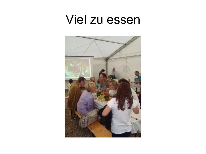Viel zu essen 