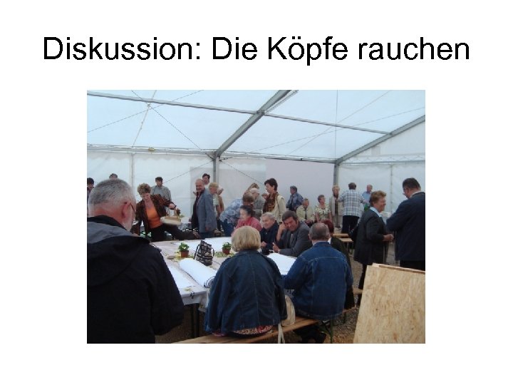 Diskussion: Die Köpfe rauchen 