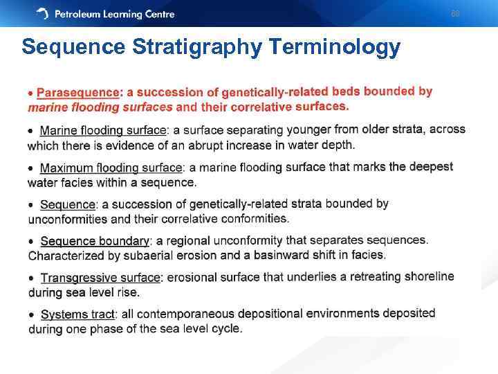 68 Sequence Stratigraphy Terminology 