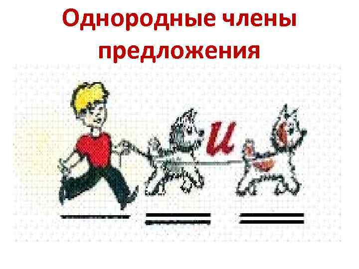 Однородные члены предложения 