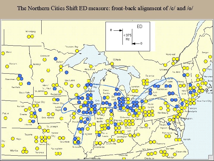 The Northern Cities Shift ED measure: front-back alignment of /e/ and /o/ 