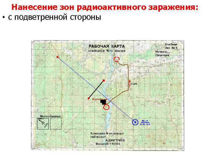 Рабочая карта командира образец