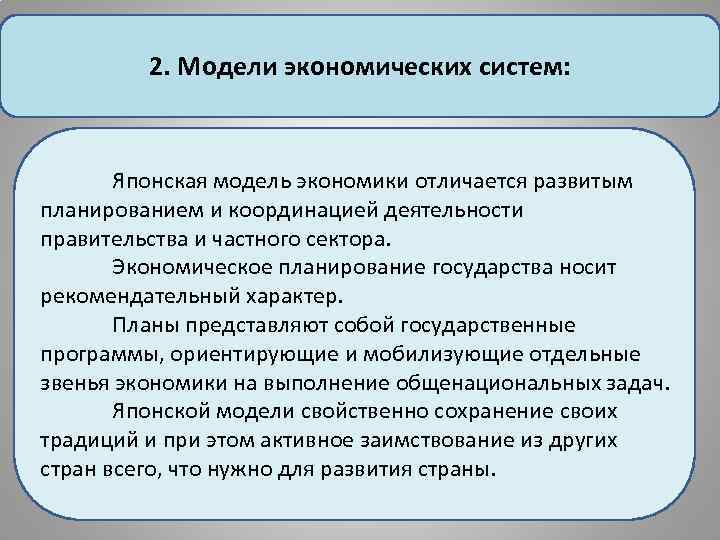 Японская модель рыночной экономики презентация